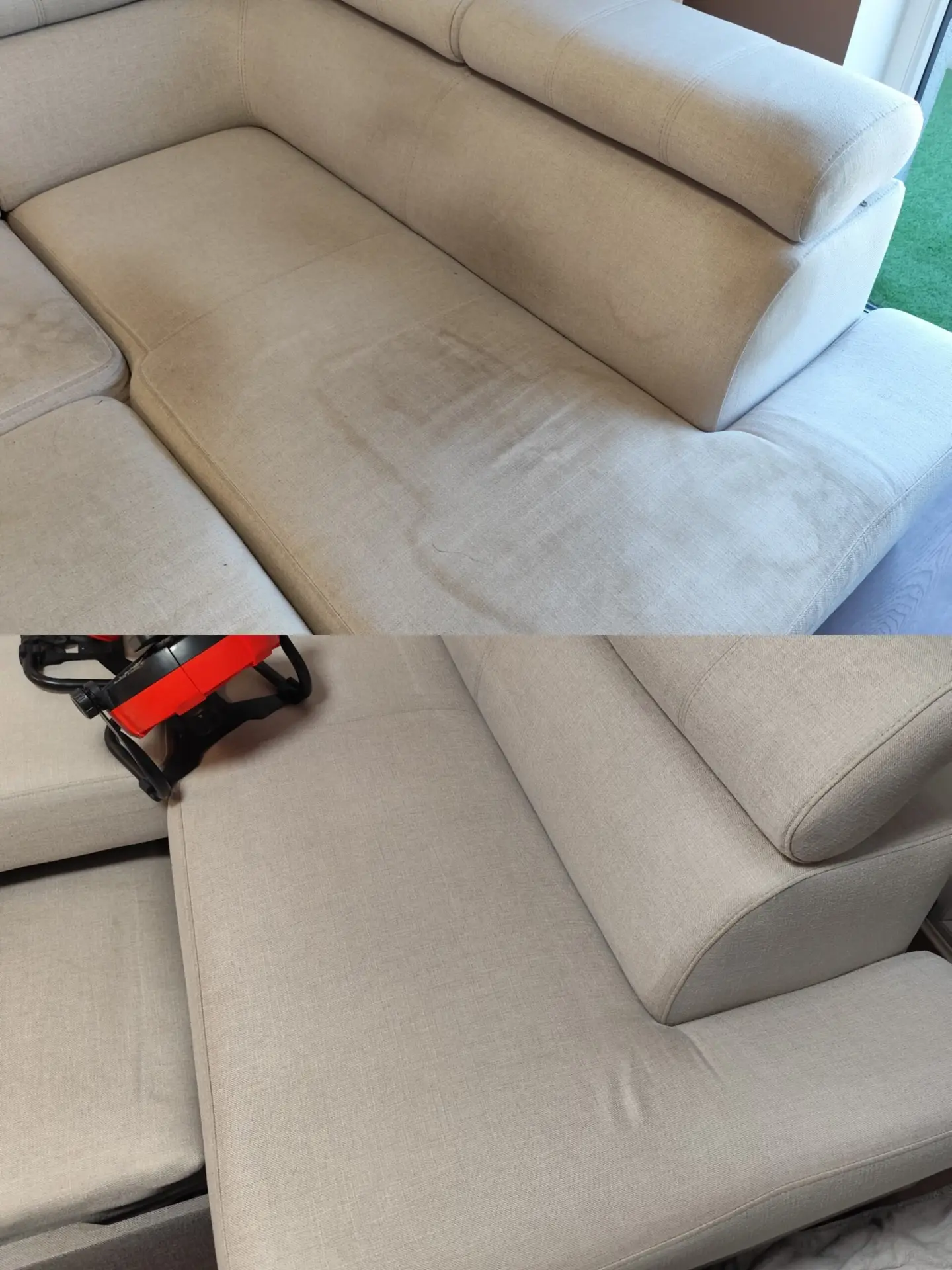 Pranie tapicerki kanapy narożnika